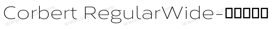 Corbert RegularWide字体转换